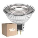 Flerpack 10x Ledvance Performance LED Spot Reflektor GU5.3 MR16 5W 345lm 36D - 940 Kallvit | Bästa färgåtergivning - Dimbar - Ersättare 35W