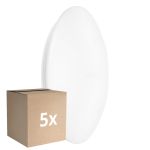 Flerpack 5x Ledvance LED Plafond Surface CIRCULAR 500 PS Stål Vit 42W 3500lm - 840 Kallvit | IP44