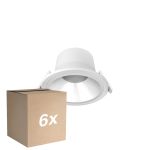 Flerpack 6x Noxion LED Downlight Apollo V2.0 6-12W 720-1500lm 60D - 830/840 CCT | 145mm - Utskärning   120mm