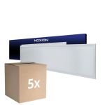 Flerpack 5x Noxion LED Panel Delta Value V5 28W 3920lm - 830-840 CCT | 120x30cm - UGR<22 - Backlit