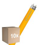 Flerpack 10x Ledvance LED Rör T8 Superior (EM/Mains) High Output 18W 2000lm - Gul | 120cm - Ersättare 36W