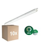 Flerpack 10x Philips LED Allmänbruksarmatur Vattentät Coreline WT120C G3 28W 4600lm - 840 Kallvit | 120cm - Ersättare 2x36W