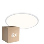 Flerpack 6x Nordlux LED Taklampa Oja 42 Vit 24W 2200lm - 830-840 CCT | IP54 - Dimbar