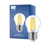Philips Master Value LED Lustre E27 boll Filament Klar 3.4W 470lm - 927 Extra Varm Vit | Bästa färgåtergivning - Dimbar - Ersättare 40W