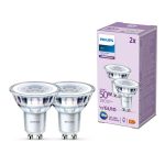 Flerpack 2x Philips LED Spot GU10 PAR16 5W 390lm 36D - 840 Kallvit