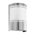 Eglo Vägglampa Cerno 2 Rostfritt Stål | IP44 - Passande för 1x E27 - Ljussensor