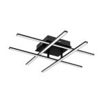 Eglo Vägg och Taklampa Lasana 3 Stål Aluminium Svart 5.3W 700lm - 830 Varm Vit | IP20 