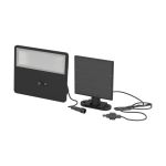 Eglo Vägglampa Panettieri Solar Svart 6W 860lm - 840 Kallvit | IP65 - Rörelsesensor