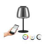 Eglo Bordslampa Alfero-Z Stål Svart 7.7W 1000lm - 827-865 Justerbar Vit + RGB | IP20 - Zigbee Dimbar