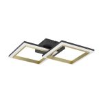 Eglo Taklampa Calliera Stål Svart Guld 18.4W 2500lm - 840 Kallvit | IP20 - Dimbar 
