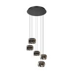 Eglo Pendellampa Hortunas Stål Svart 5.8W 690lm - 830 Varm Vit | IP20 - Dimbar 