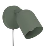 Eglo Vägglampa Tilston Stål Grön | Passande för E14