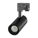 Noxion LED Sp&aring;rbelysning 3-Fas Ecowhite Aluminium Svart 20W 2060lm 36D - 840 Kallvit | UGR <19