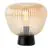 Brilliant Bordslampa Kaizen Glas Metall Svart Beige | 250mm - Passande för 1x E27