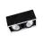 Ledvance LED Spot Fyrkant Multi Lutningsbar Svart-Vit 2x30W 5400lm 38D - 830 Varm Vit | Utskärning   320x160mm