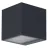 Ledvance Smart+ WiFi Vägglampa Brick Mörk Grå Utomhus 14W 550lm - 830 | RGBW
