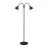 Nordlux Ray Golvlampa Metall Svart | Passande för 2x E14