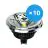 Flerpack 10x Noxion Lucent LED Spot GU10 AR111 12W 600lm 40D - 930 Varm Vit | Bästa färgåtergivning - Dimbar - Ersättare 50W