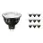 Flerpack 10x Philips Master LED Spot GU5.3 MR16 7.5W 485lm 36D - 927 Extra Varm Vit | Bästa färgåtergivning - Dimbar - Ersättare 50W