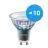 Flerpack 10x Philips MASTER LED Spot ExpertColor GU10 PAR16 5.5W 375lm 25D - 930 Varm Vit | Bästa färgåtergivning - Dimbar - Ersättare 50W