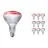 Flerpack 10x Philips BR125 IR 250W E27 230-250V Röd