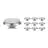Flerpack 10x Noxion LED Spot G53 AR111 7.4W 450lm 40D - 927 Extra Varm Vit | Bästa färgåtergivning - Dimbar - Ersättare 50W