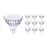 Flerpack 10x Philips Master Value LED Spot GU5.3 MR16 5.8W 460lm 60D - 930 Varm Vit | Bästa färgåtergivning - Dimbar - Ersättare 35W