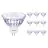 Flerpack 10x Philips Master Value LED Spot GU5.3 MR16 7.5W 621lm 36D - 927 Extra Varm Vit | Bästa färgåtergivning - Dimbar - Ersättare 50W