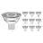 Flerpack 10x Noxion LED Spot GU5.3 MR16 4.4W 345lm 60D - 827 Extra Varm Vit | Dimbar - Ersättare 35W