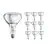 Flerpack 10x Philips BR125 IR 250W E27 230-250V Klar
