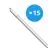 Flerpack 15x Bright Choice LED Allmänbruksarmatur Vattentät 17W 1870lm - 840 Kallvit | 120cm
