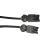 Noxion GST - Kompatibel Förlängningskabel Svart - Manlig + Kvinnlig - 2m - 3 pole 1,5mm2