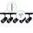 Bright Choice Komplett set 1-Fas Rail 2 Meter Svart | incl. 5x Spot + GU10 2700K 3W Dimbar + Ändkåpa, Strömkontakt och I-Anslutningsstycke