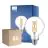 Flerpack 6x Philips MASTER Value LED Globe E27 93mm Filament Klar 5.9W 806lm - 922-927 Extra Varm Vit | Bästa Färgåtergivning - Dimbar - Ersättare 60W