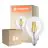 Flerpack 6x Osram LED Superstar E27 Globe G95 Filament Klar 11W 1521lm - 927 Extra Varm Vit | Bästa Färgåtergivning - Ersättare 100W