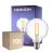 Flerpack 10x Noxion Lucent Filament LED E27 Globe Klar 7W 806lm - 827 Extra Varm Vit | Dimbar - Ersättare 60W