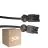 Flerpack 50x Noxion GST - Kompatibel Förlängningskabel Svart - Manlig + Kvinnlig - 1m - 3 pole 1,5mm2