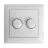 EcoDim Dimmerknapp DUO Busch-Jaeger Balance SI incl. Rotary Lock Platta