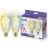 Dubbelpack 2x WiZ Smart LED E27 Edison Filament Guld 7W 640lm | Bästa Färgåtergivning - Dimbar - Ersättare 50W