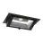 LED Downlight Wallwasher Wally Maxi Svart 46W 6050lm 70x75D - 830 Varm Vit - 238x145mm