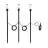 Flerpack 3x Eglo Spik Ljus Zancaro 1 Aluminium Svart 1W 130lm - 830 Varm Vit | IP44