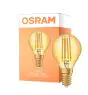 Osram Vintage 1906 LED E14 boll Filament Guld 4W 420lm - 825 Extra Varm Vit | Ersättare 35W