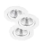 Flerpack 3x Nordlux Spot Fremont Metall Vit 4.5W 345lm 36D - 827 Extra Varm Vit | 85mm - IP23- Dimbar