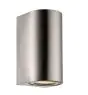Nordlux Canto Maxi 2 Vägglampa Rostfritt Stål Up & Down | IP44 - Passande för 2x GU10