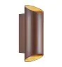 Nordlux Nico Vägglampa Aluminium Rostig Up & Down | IP54 - Passande för 2x GU10