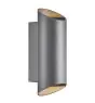 Nordlux Nico Vägglampa Aluminium Antracit Up & Down | IP54 - Passande för 2x GU10