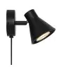 Nordlux Eik Vägglampa Metall Svart | Passande för 1x GU10