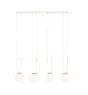 Emibig Pendellampa Glam Stål Vit | Passande för 4x E14 - Max 10W