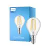 Philips Corepro LED Lustre E14 boll Filament Klar 4.3W 470lm - 827 Extra Varm Vit | Ersättare 40W
