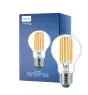 Philips MASTER LED Lampa Ultra Efficient E27 Päron Klar 5.2W 1095lm - 830 Varm Vit | Ersättare 75W